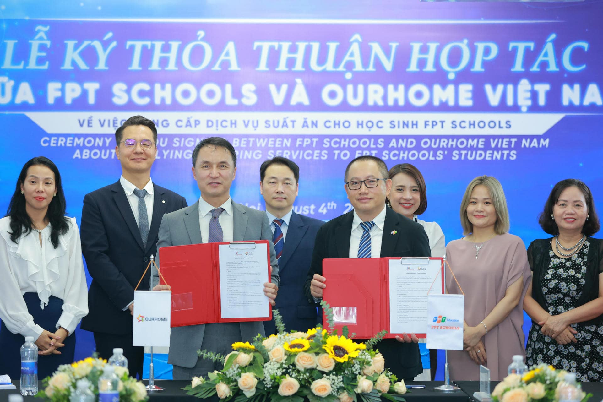 FPT Schools ký hợp tác với công ty dịch vụ thực phẩm Hàn Quốc để cung cấp suất ăn cho học sinh | FPT Schools