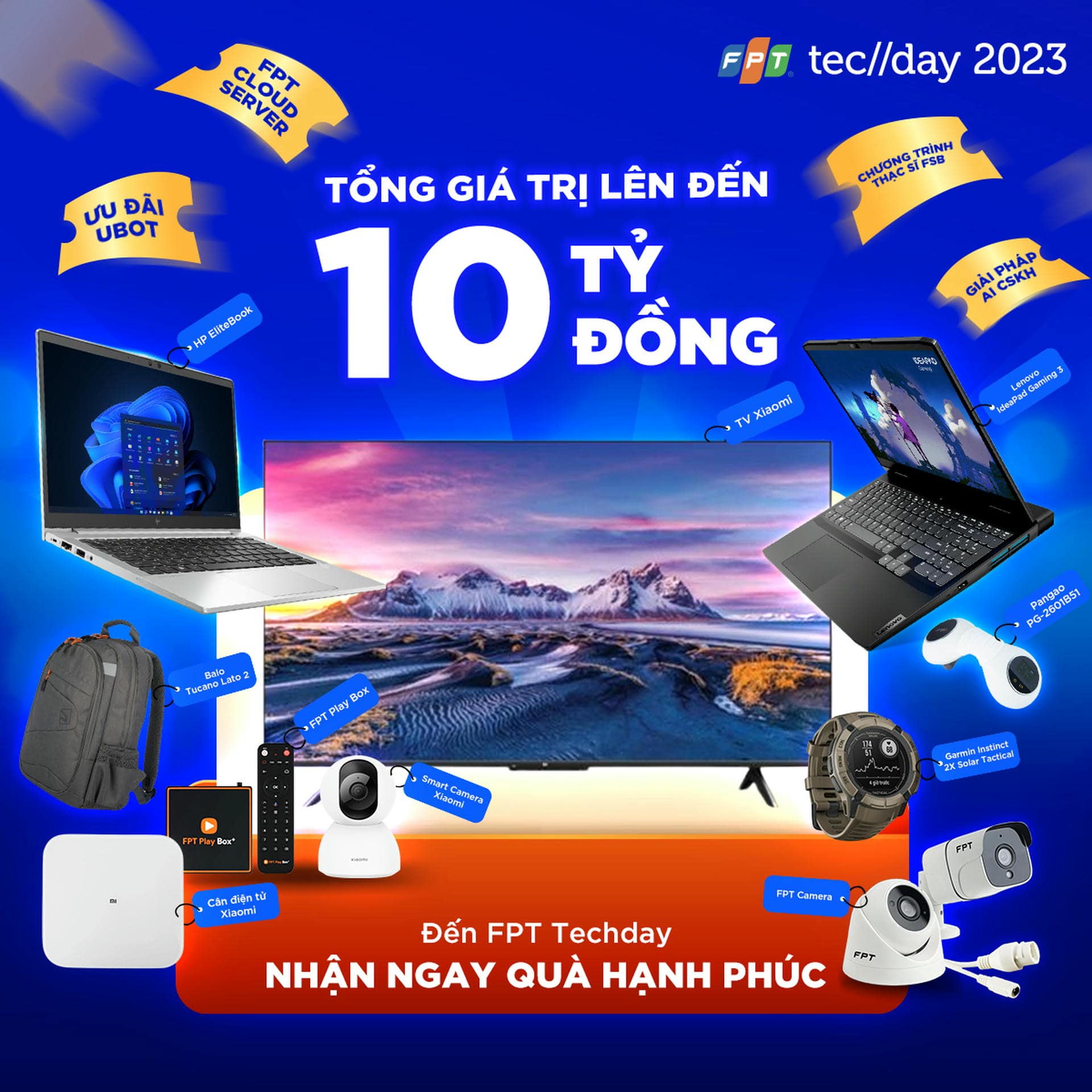Kho quà hạnh phúc chờ đón phụ huynh và học sinh tại FPT Techday 2023 | FPT Schools