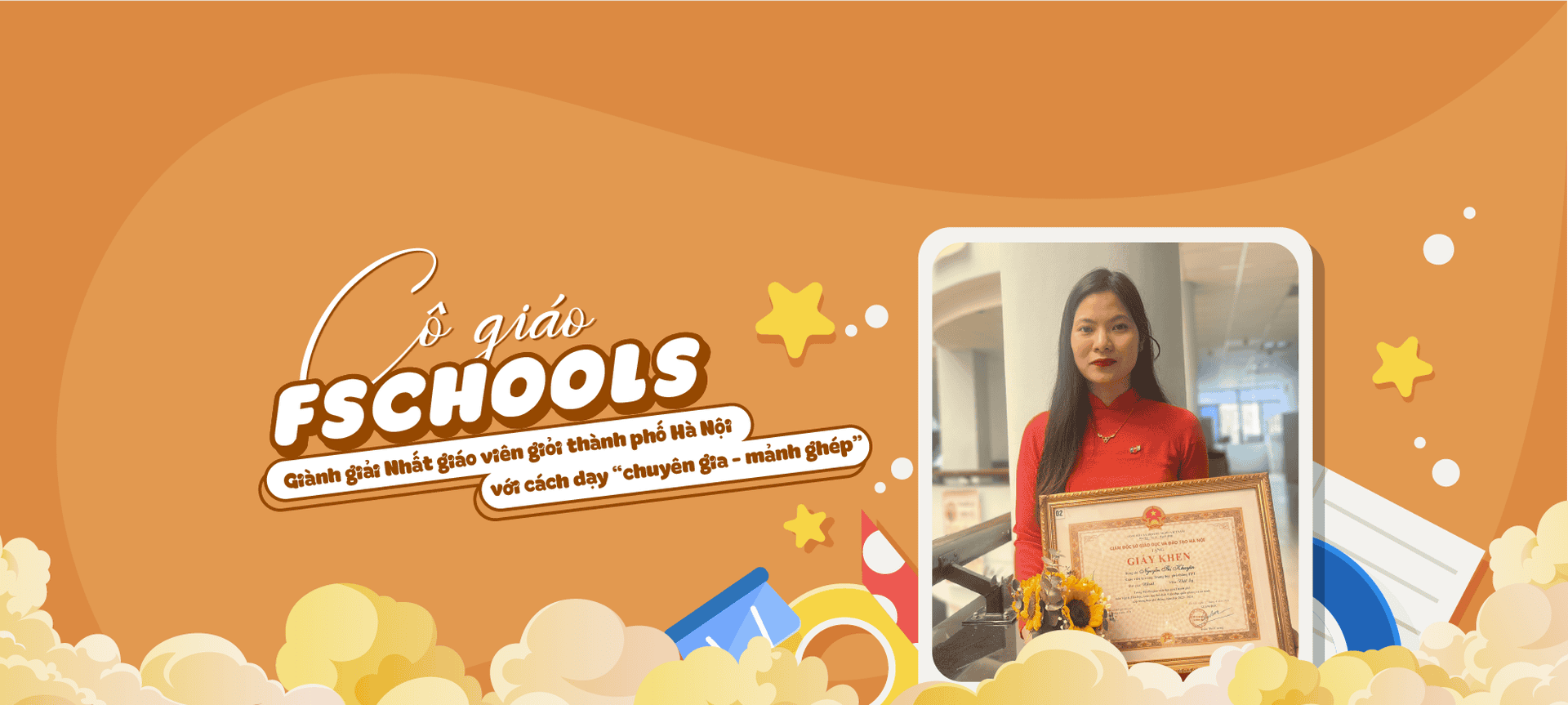 Cô giáo FSchools giành giải Nhất giáo viên giỏi thành phố với cách dạy “chuyên gia - mảnh ghép” | FPT Schools