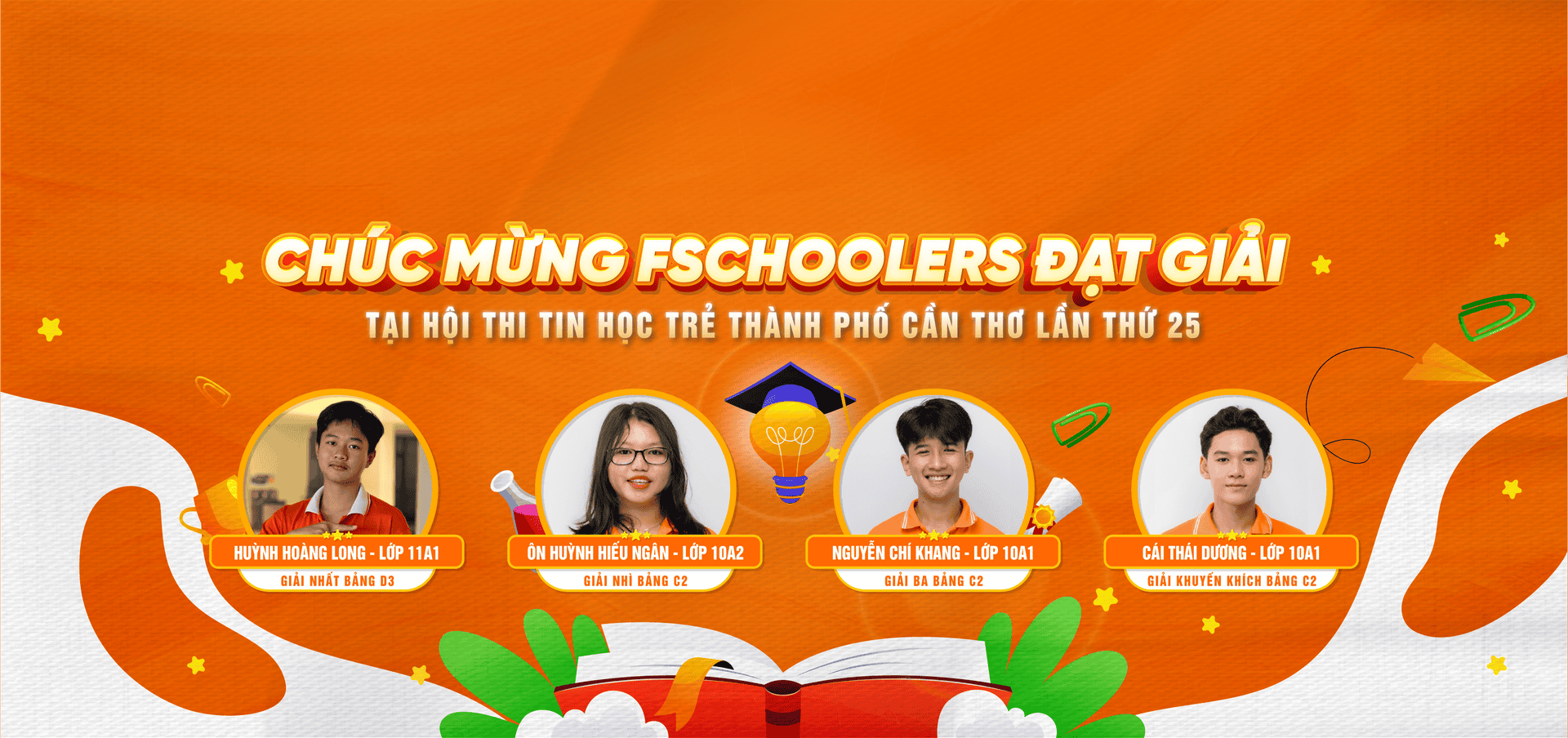 FSchoolers đem về thành tích tốt tại Hội thi Tin học trẻ TP Cần Thơ lần thứ 25 | FPT Schools