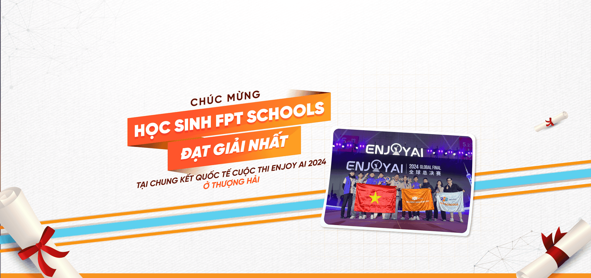 Học sinh FPT đạt giải cao nhất tại cuộc thi Trí tuệ Nhân tạo Enjoy AI 2024 | FPT Schools