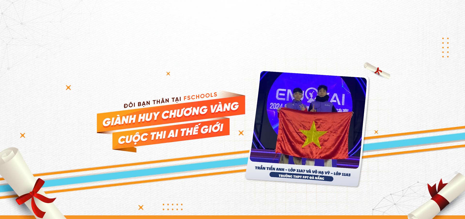 Đôi bạn thân tại FSchools giành huy chương Vàng cuộc thi AI thế giới | FPT Schools