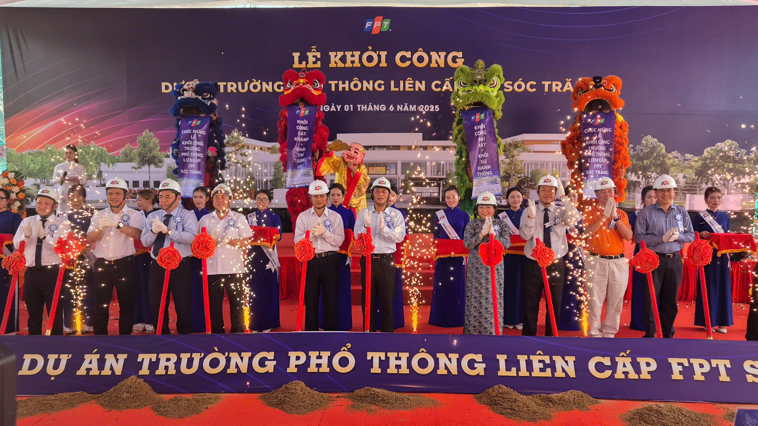 Lễ Khởi Công Trường Phổ thông Liên cấp FPT Sóc Trăng – Bước Tiến Mới Cho Nền Giáo Dục Sóc Trăng | FPT Schools