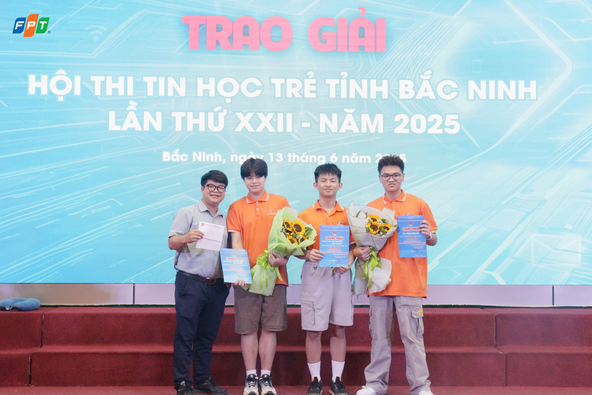 FPT School Bắc Ninh giành cú đúp Giải Nhất tại Hội thi Tin học trẻ tỉnh Bắc Ninh 2025