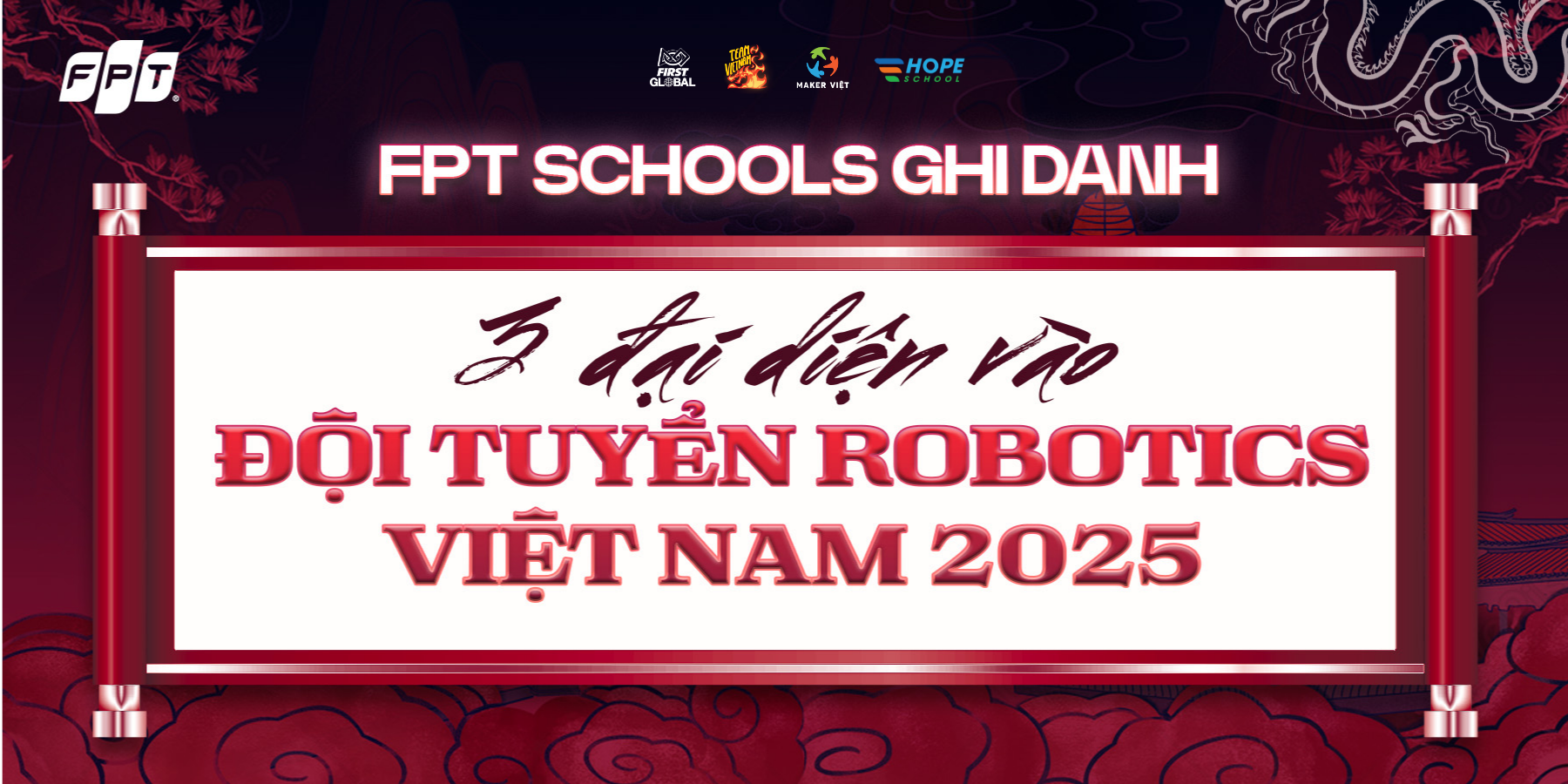 FPT Schools ghi danh 3 đại diện vào đội tuyển Robotics Việt Nam 2025