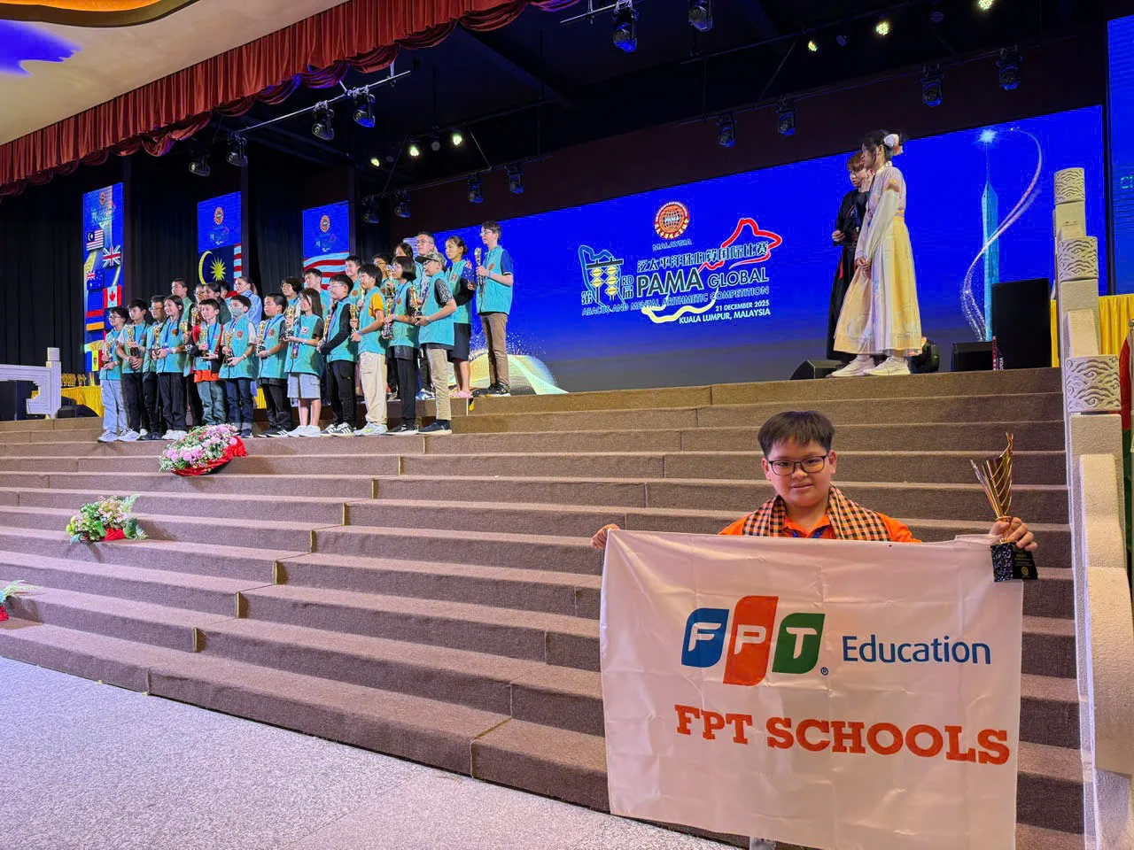 Em Phạm Trần Minh Hiếu - Học sinh FPT giành giải Á Quân 2 Kỳ thi Toán trí tuệ Quốc tế
