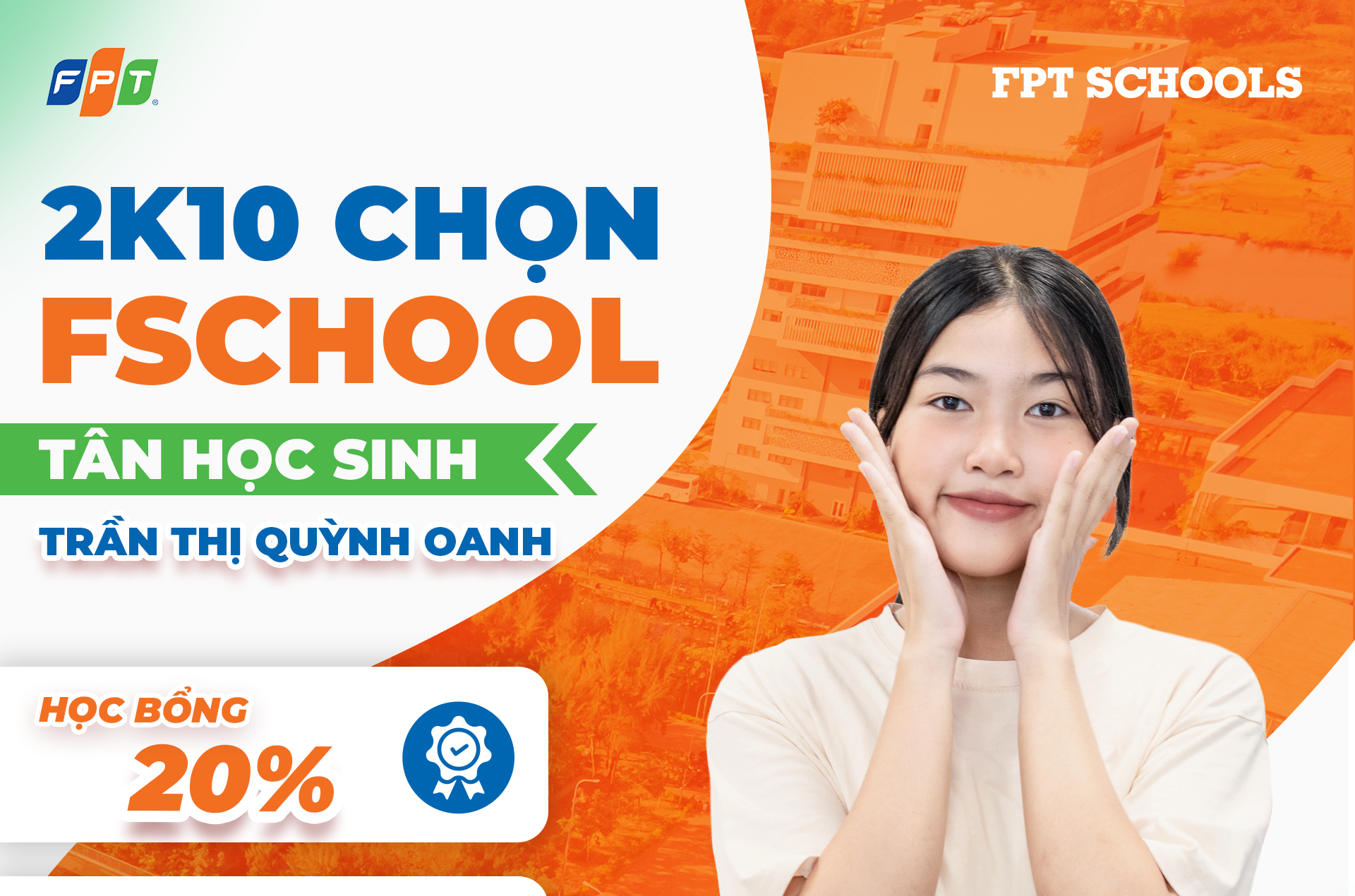 [2K10 CHỌN FSCHOOL] TRẦN THỊ QUỲNH OANH - NỖ LỰC PHÁ KÉN ĐỂ BAY XA, BĂNG QUA NHỮNG THỬ THÁCH VÀ HOÀN THIỆN BẢN THÂN | FPT Schools