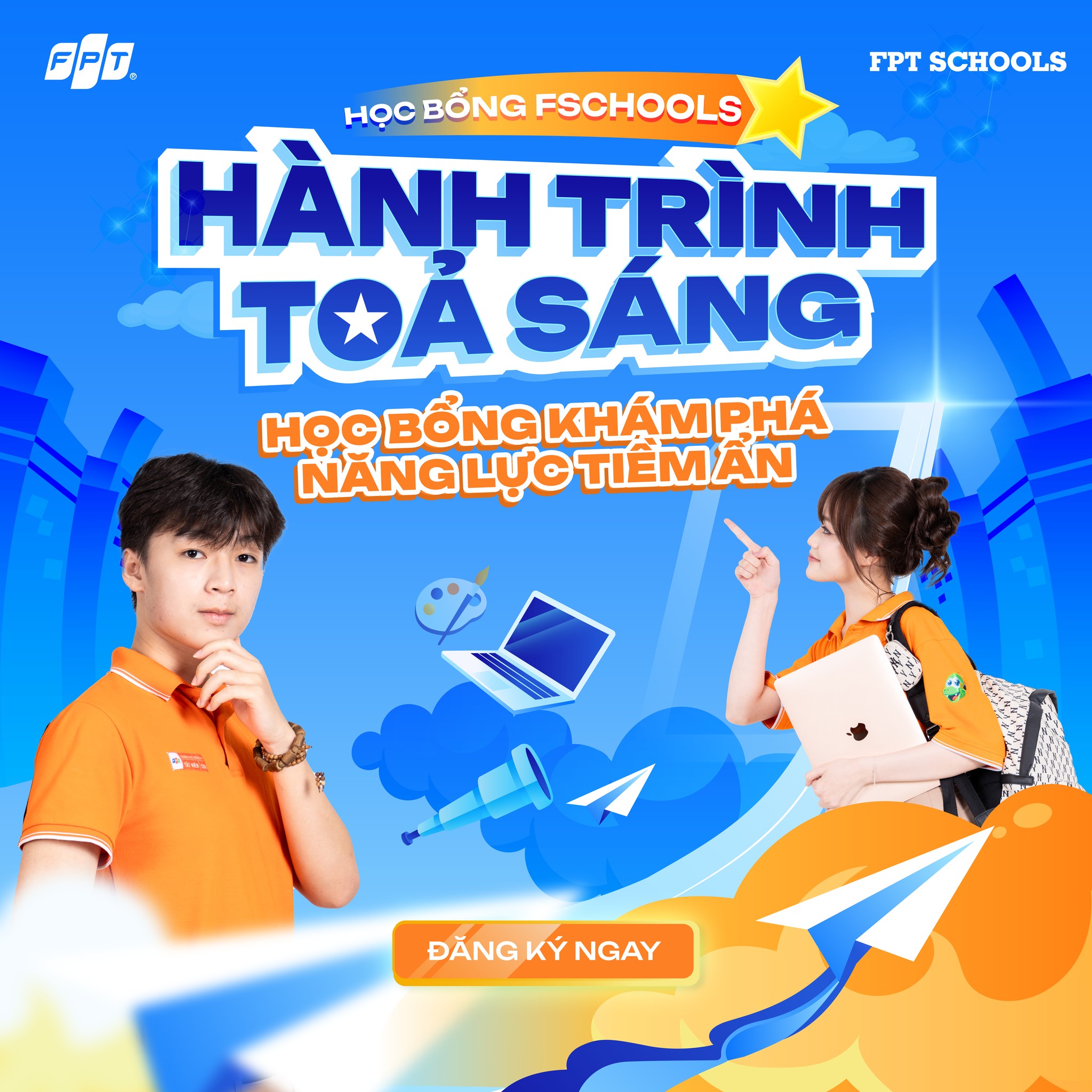 NUÔI DƯỠNG NĂNG LỰC TIỀM ẨN CỦA HỌC SINH CÙNG CHƯƠNG TRÌNH HỌC BỔNG “FSCHOOLS - HÀNH TRÌNH TỎA SÁNG” CÓ GIÁ TRỊ LÊN ĐẾN 100% HỌC PHÍ TOÀN CẤP HỌC | FPT Schools