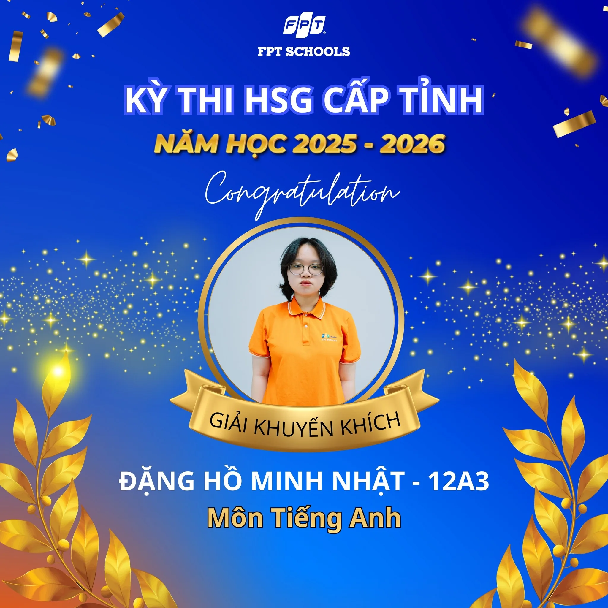 FPT School Bắc Giang ghi dấu ấn tại Kỳ thi học sinh giỏi cấp tỉnh