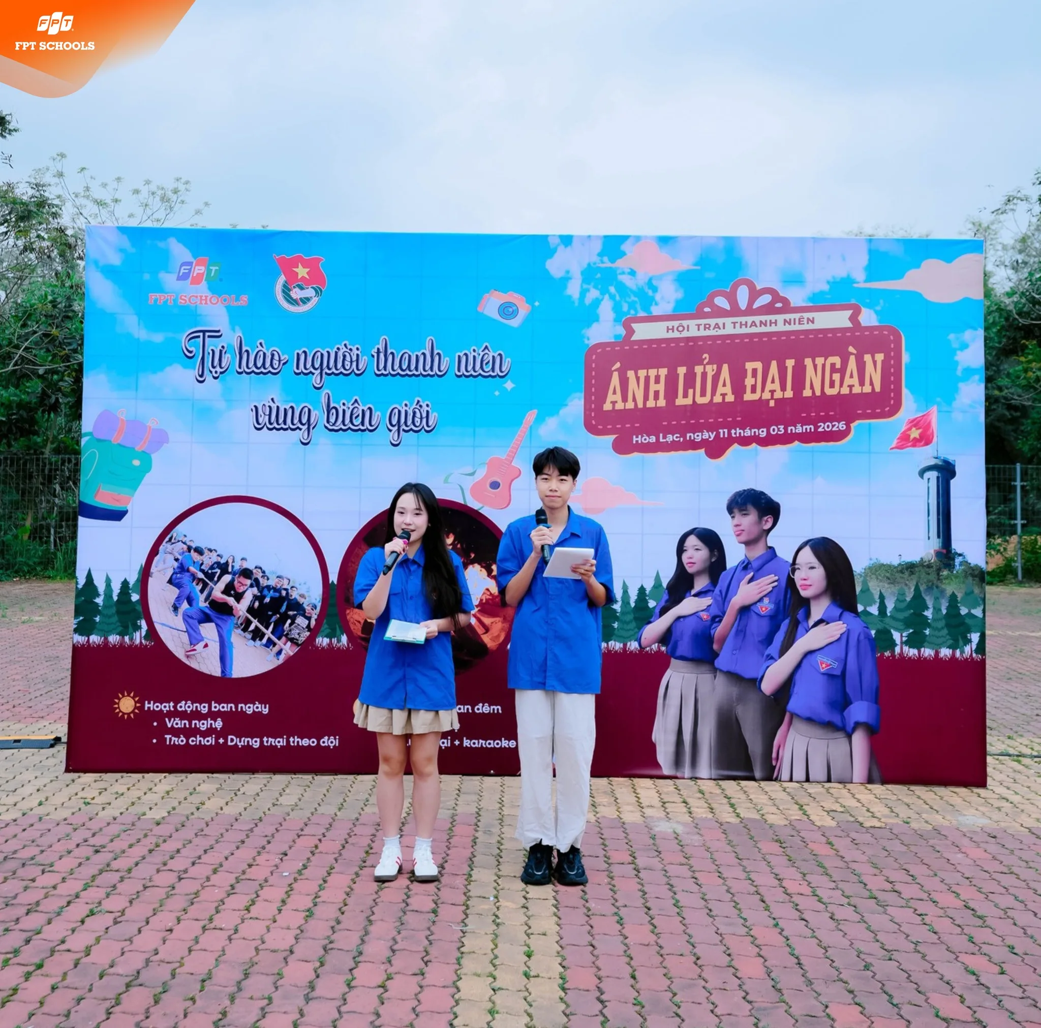 Tháng 3 rực rỡ tại Hội trại Thanh niên – Ánh lửa đại ngàn 2026 | FPT Schools