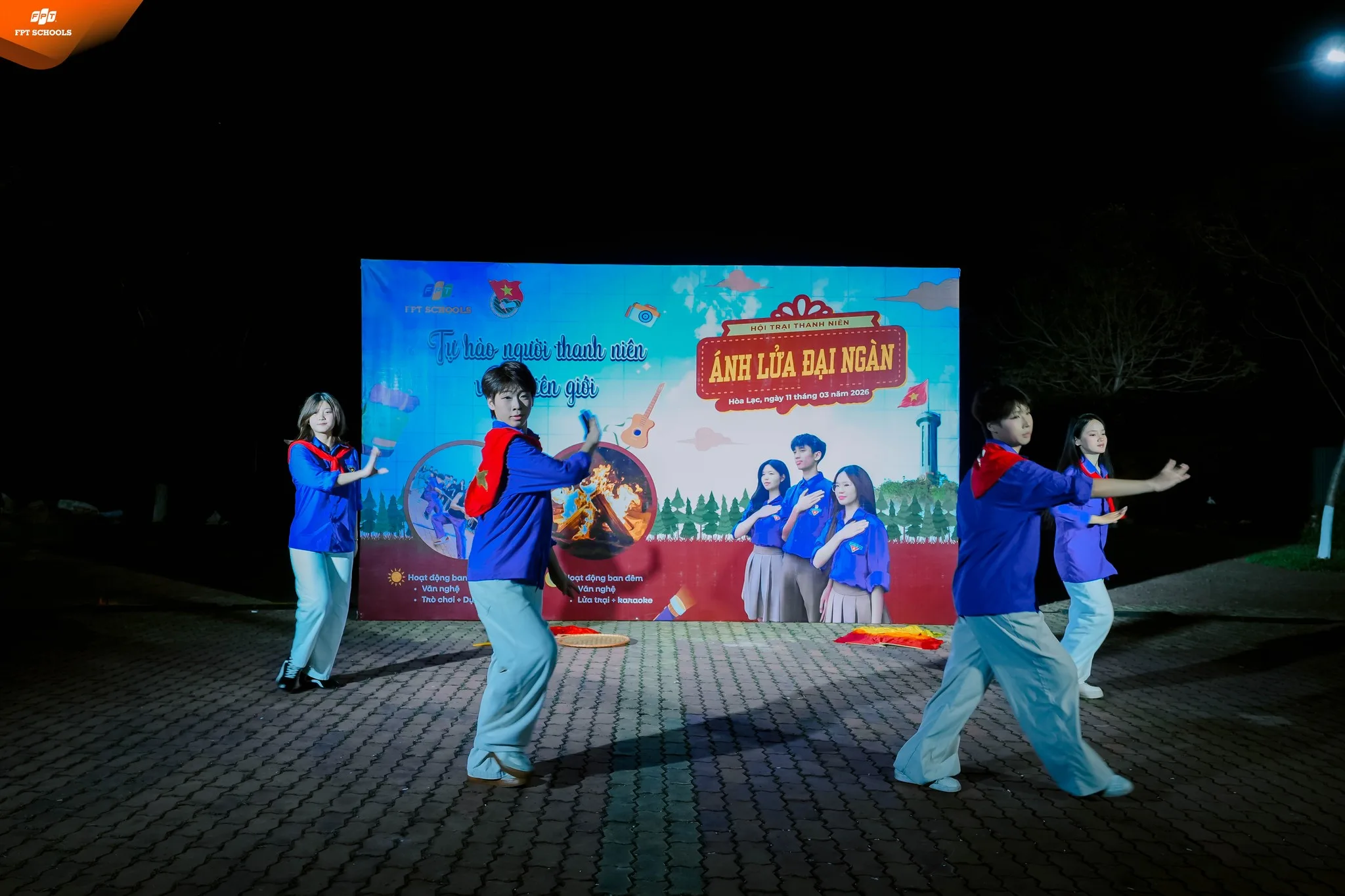 Tháng 3 rực rỡ tại Hội trại Thanh niên – Ánh lửa đại ngàn 2026 | FPT Schools
