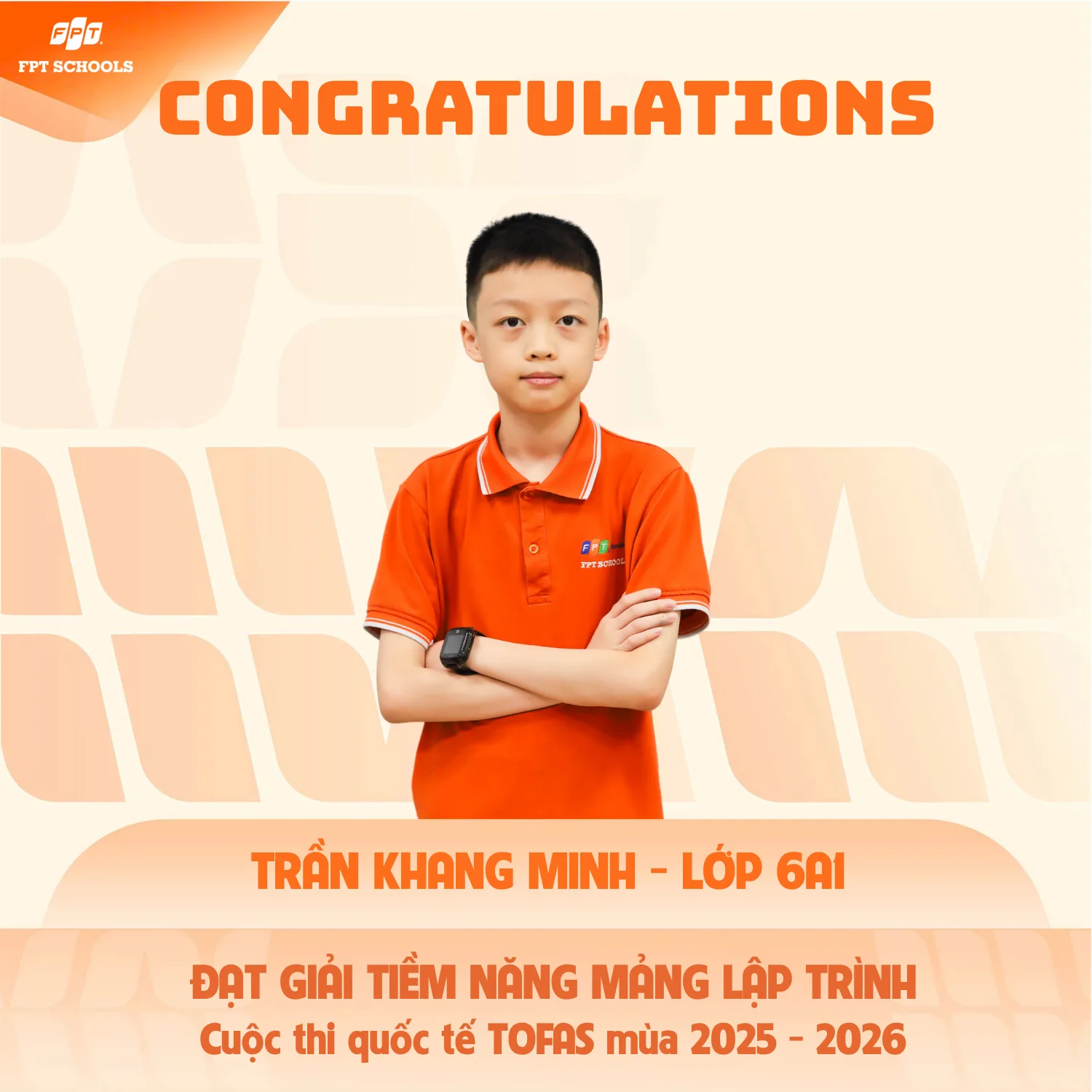 "Cơn mưa" giải thưởng của học sinh FPT School Cầu Giấy trong cuộc thi quốc tế TOFAS mùa 2025 - 2026 - FPT Education "Cơn mưa" giải thưởng của học sinh FPT School Cầu Giấy trong cuộc thi quốc tế TOFAS mùa 2025 - 2026 | FPT Schools