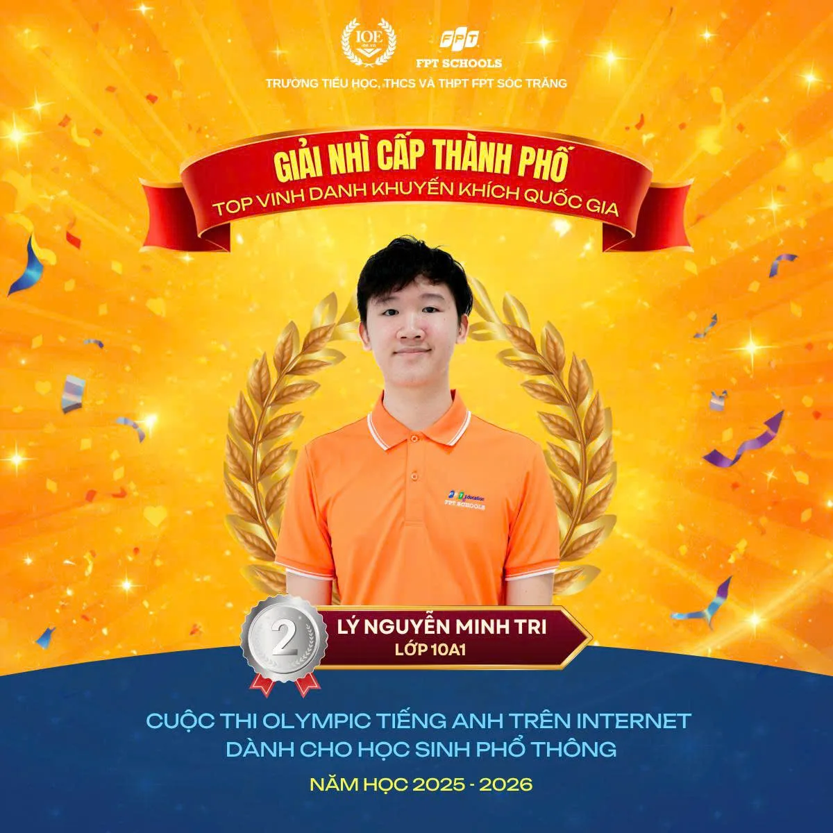 🏆 FSchoolers Sóc Trăng đạt thành tích cao tại cuộc thi IOE cấp Thành phố năm học 2025–2026 | FPT Schools