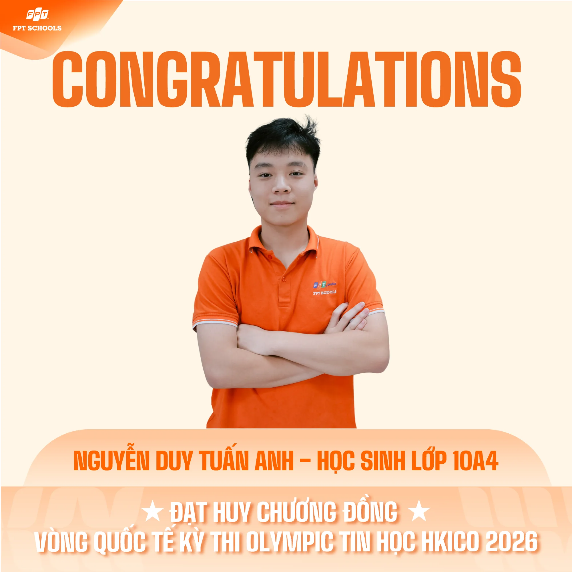 VINH DANH NHỮNG “TÀI NĂNG TRẺ” TẠI CHUNG KẾT KỲ THI OLYMPIC TIN HỌC QUỐC TẾ HKICO 2026. - FPT Education VINH DANH NHỮNG “TÀI NĂNG TRẺ” TẠI CHUNG KẾT KỲ THI OLYMPIC TIN HỌC QUỐC TẾ HKICO 2026. | FPT Schools