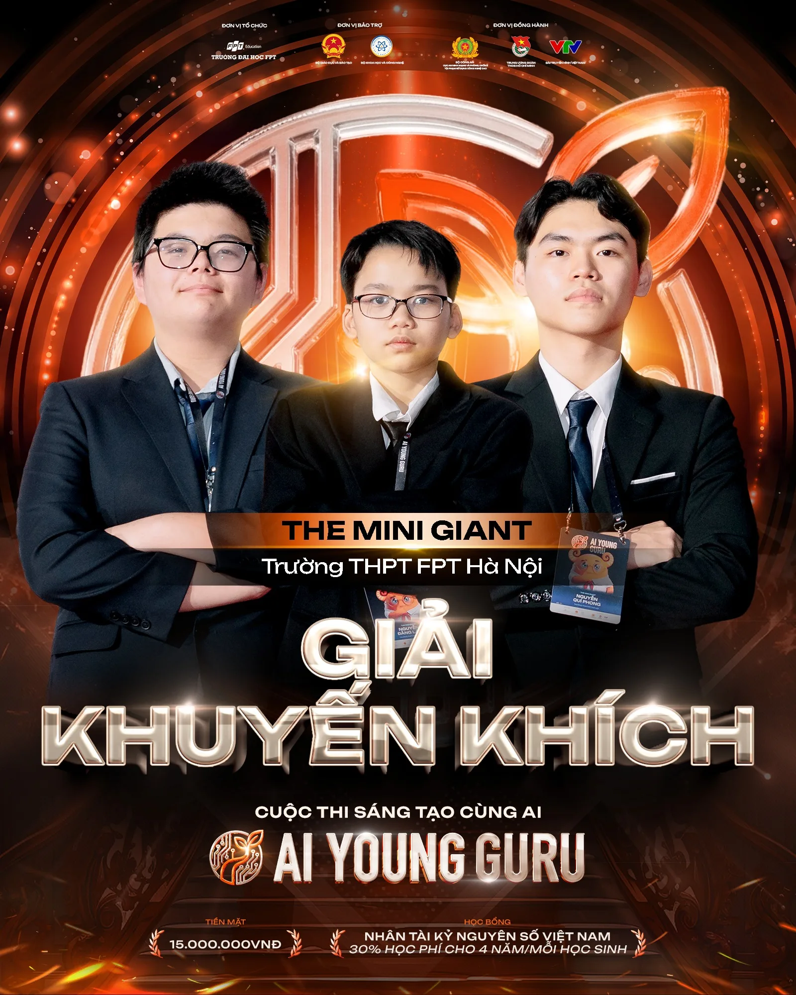 CHÚC MỪNG THE MINI GIANT – ĐẠI DIỆN TRƯỜNG THPT FPT HÀ NỘI XUẤT SẮC GIÀNH GIẢI KHUYẾN KHÍCH TẠI CHUNG KẾT AI YOUNG GURU 2026 | FPT Schools