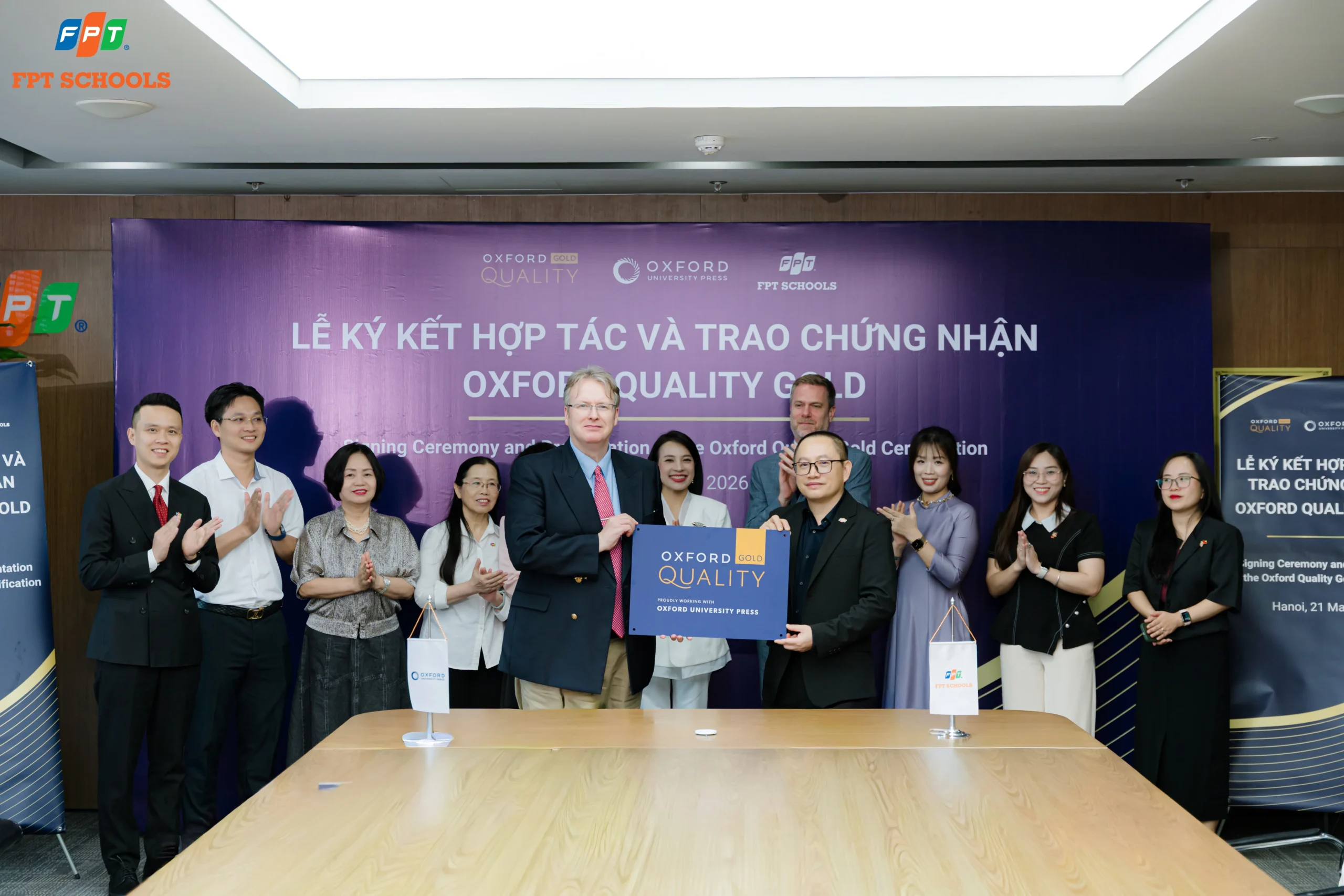 FPT SCHOOLS LÀ HỆ THỐNG PHỔ THÔNG K-12 DUY NHẤT TẠI CHÂU Á ĐẠT CHỨNG NHẬN DANH GIÁ OXFORD QUALITY GOLD | FPT Schools