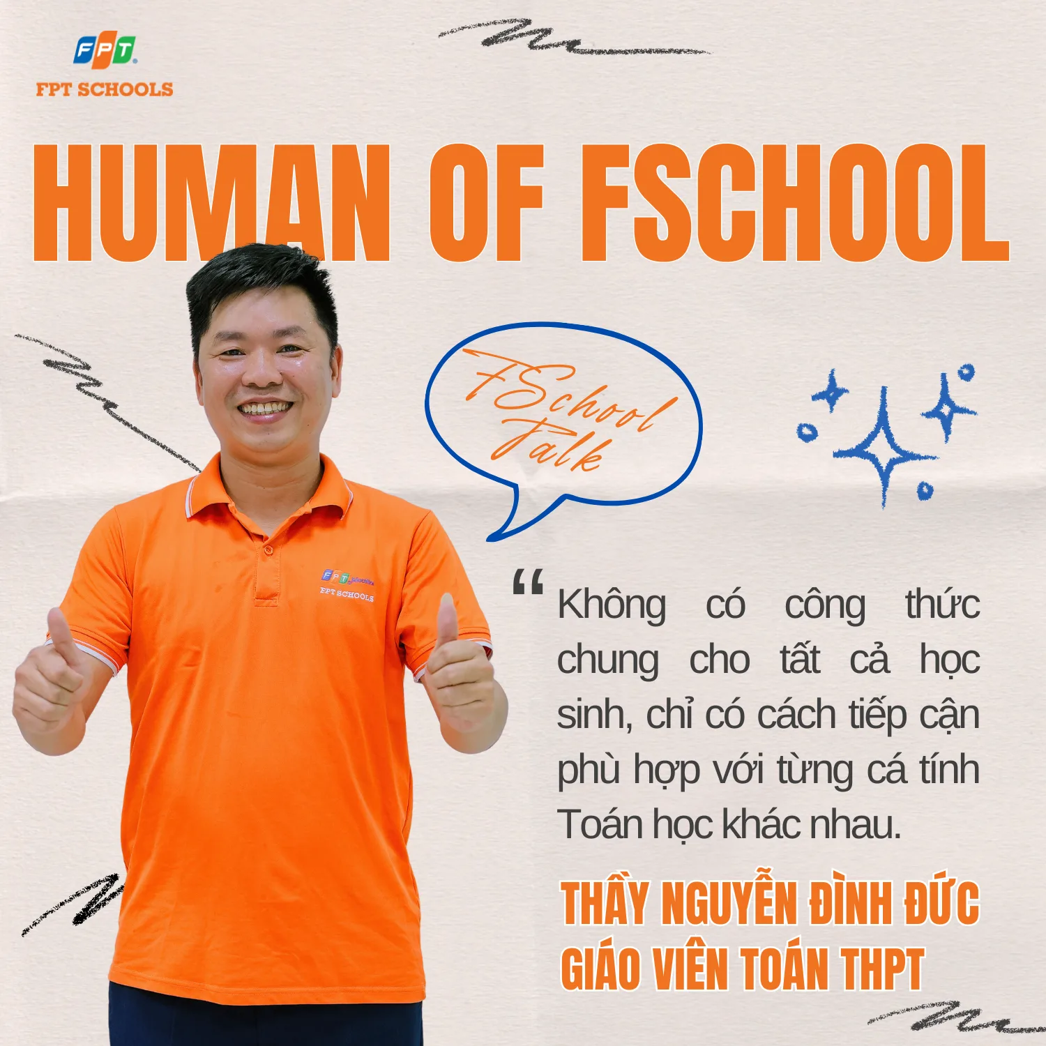 Thầy Nguyễn Đình Đức - Cựu học sinh Chuyên Lam Sơn và thầy giáo tận tâm tại FPT School Thanh Hóa | FPT Schools