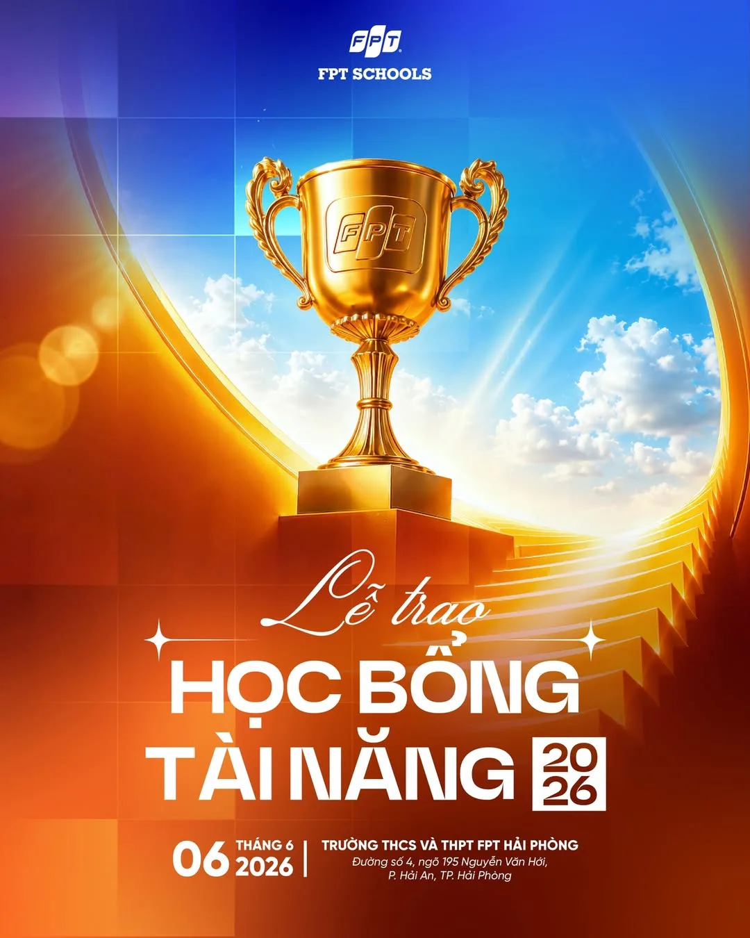 Lễ trao học bổng tài năng 2026 tại FPT School Hải Phòng: Vinh danh hành trình nỗ lực và khẳng định giá trị của học sinh | FPT Schools