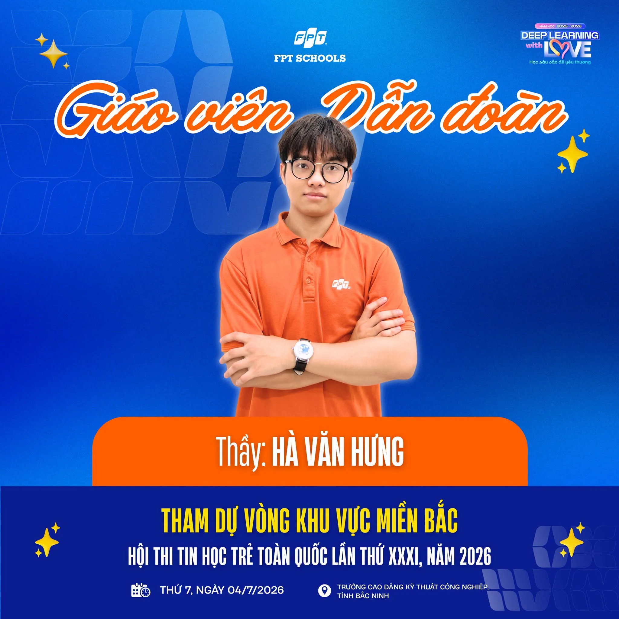 Vinh danh học sinh FPT School Hà Nam tham dự vòng Khu vực miền Bắc Hội thi Tin học trẻ toàn quốc lần thứ XXXI năm 2026 - FPT Education Vinh danh học sinh FPT School Hà Nam tham dự vòng Khu vực miền Bắc Hội thi Tin học trẻ toàn quốc lần thứ XXXI năm 2026 | FPT Schools